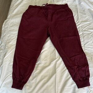 GAP Burgundy Drawstring Jogger Pants